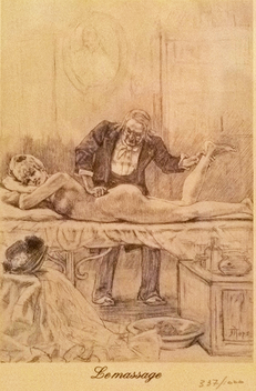 Le Massage pilt Felicien Rops 1833-1898